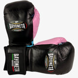 Bayoneta Premium PuLat Horse Hair Gloves - Black/ Baby Blue/ Pink Gum