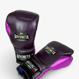 Bayoneta Premium Multilayer Horse Hair Gloves - Purple/ Metallic Pink