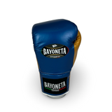 Bayoneta MX Latex Fight Gloves -  Electric Blue/ Caramel Gold