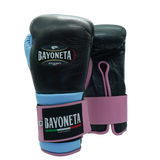 Bayoneta Premium PuLat Horse Hair Gloves - Black/ Icy Blue/ Pink