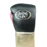 No Boxing No Life Guantes de Entrenamiento - Verde Azulado Metálico/ Blanco