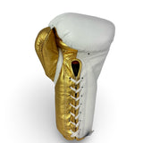 Bayoneta Premium PuLat Horse Hair Gloves - White/ Metallic Gold