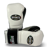 Bayoneta Premium PuLat Horse Hair Gloves - White/ Black/ Metallic Light Gray