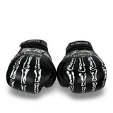 Bayoneta Premium Multilayer Horse Hair Gloves - Exclusive Custom "Black Skeleton" Hand Painted - Black