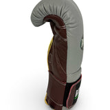 Guantes de pelo de caballo Bayoneta Premium PuLat - Gris/ Dorado/ Oxblood