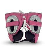 Bayoneta Professional Headgear with Cheeks - Pink/ Metallic Silver