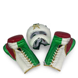 Sparring set - Multilayer - CA logo - Red/ White/ Metallic Green/ Metallic Gold