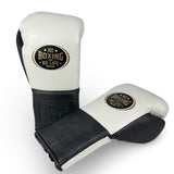 No Boxing No Life Training Gloves - White/ Metallic Black