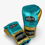 Bayoneta Premium MX - Guantes de Pelo de Caballo - Aqua Metálico