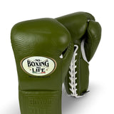 No Boxing No Life Fight Gloves  - Army Green