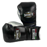 Bayoneta Premium Multilayer Horse Hair Gloves - Black/ Metallic Royal Blue/ Silver