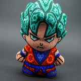 Dragon Ball Goku Super Saiyan Blue - Mexican Huichol Art
