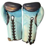 No Boxing No Life Fight Gloves  - Navy Blue/ Sky Blue
