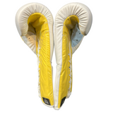 No Boxing No Life Training Gloves - White/ Yellow