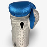 Bayoneta MX Horse Hair Gloves - Metallic Blue/ Metallic Silver