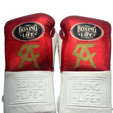 No Boxing No Life Training Gloves - Canelo Edition - Metallic Red/ White