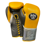 No Boxing No Life Training Gloves - Caramel Gold/ Silver/ Black