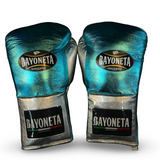 Bayoneta Premium PuLat Horse Hair Gloves - Metallic Aqua/ Silver