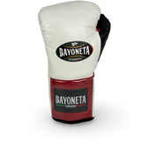 Guantes de pelo de caballo Bayoneta Premium PuLat - Blanco/ Negro/ Vinotinto oscuro