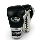 Bayoneta Premium Multilayer Horse Hair Gloves - Black/ Metallic Silver/ Pearl White