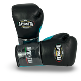 Bayoneta Premium PuLat Horse Hair Gloves - Black/ Metallic Aqua