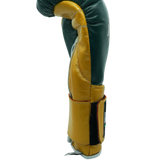 Bayoneta MX Horse Hair Gloves - Pine Green/ Caramel Gold