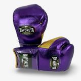 Bayoneta Premium PuLat Horse Hair Gloves - Metallic Purple/ Metallic Gold