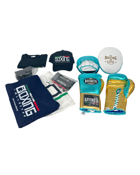 Fight Training Bundle - Gold/ Metallic Aqua/ Metallic Teal/ White