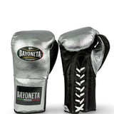 Bayoneta Premium PuLat Horse Hair Gloves - Metallic Silver/ Black