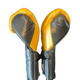 Bayoneta Premium MX - Guantes de Entrenamiento de Látex - Dorado Caramelo/ Negro