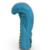 Bayoneta Premium Multilayer Horse Hair Gloves - Sky Blue/ Metallic Gold