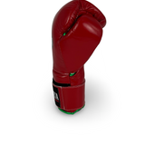 Bayoneta MX Latex Gloves - Red/ Metallic Green