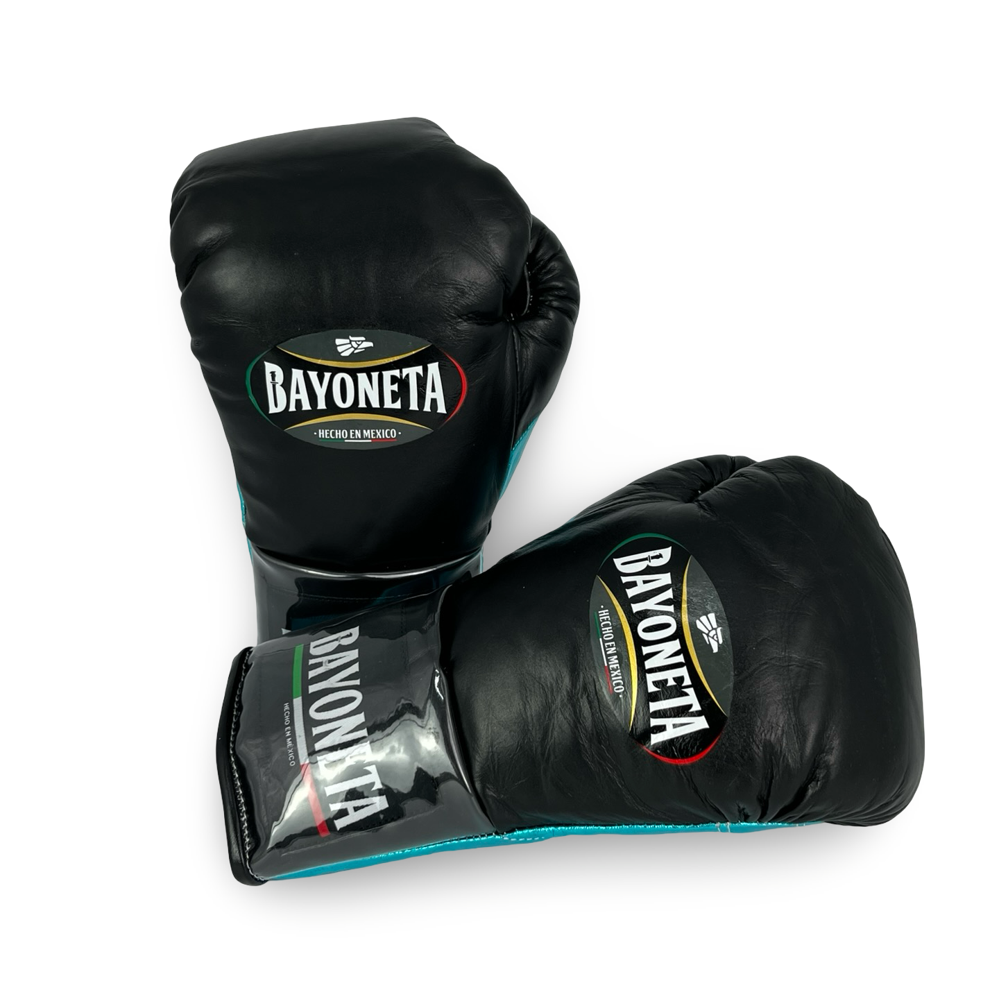 Bayoneta MX Horse Hair Fight Gloves - Black/ Metallic Aqua
