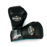 Bayoneta MX Horse Hair Fight Gloves - Black/ Metallic Aqua