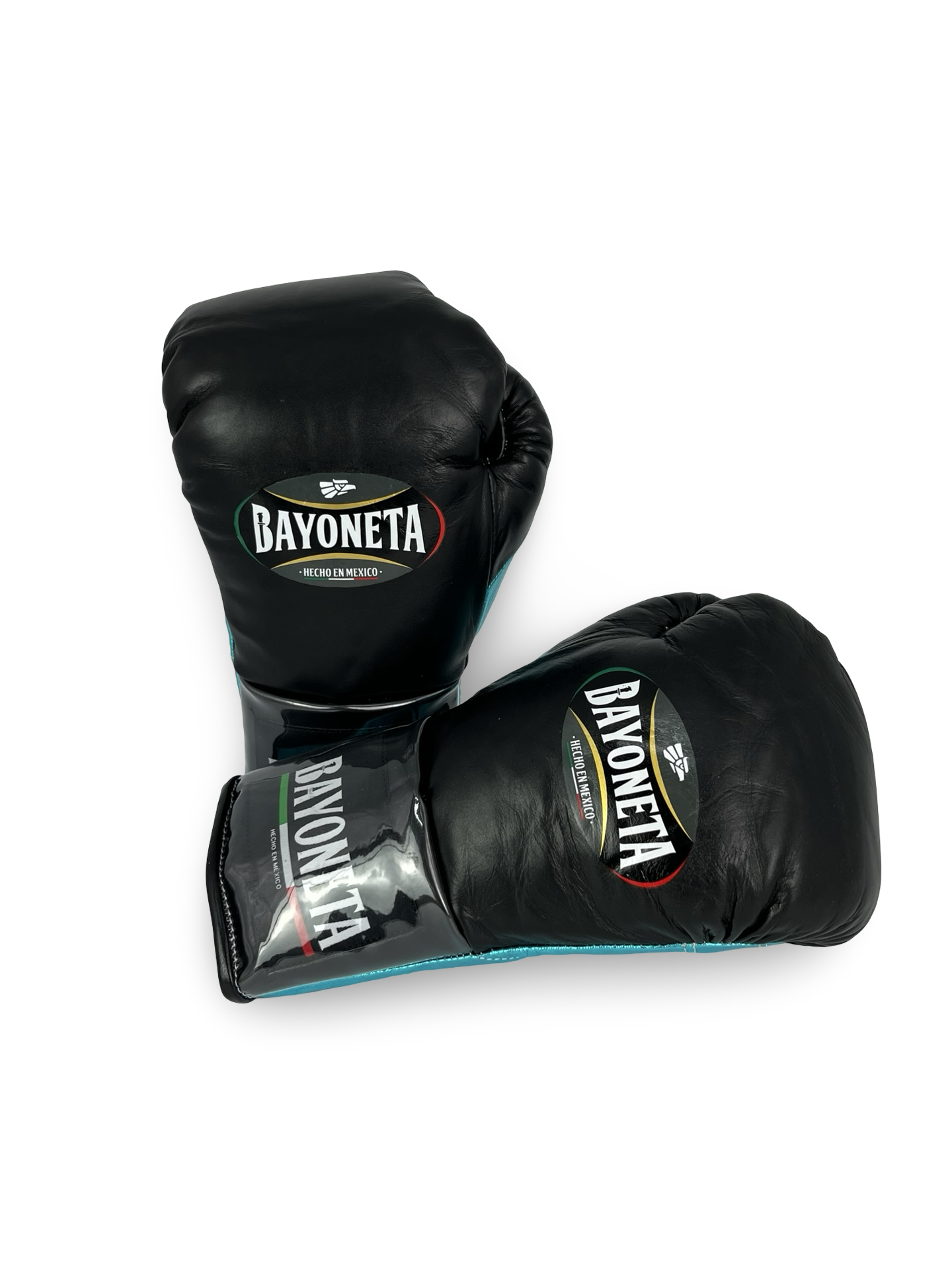Bayoneta MX Horse Hair Fight Gloves - Black/ Metallic Aqua