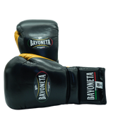 Bayoneta Premium MX - Guantes de Pelo de Caballo - Negro/ Dorado Caramelo