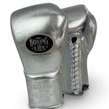 No Boxing No Life Guantes de Entrenamiento  - Plata Metálico
