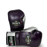 Bayoneta Premium PuLat Horse Hair Gloves - Purple/ Metallic Silver