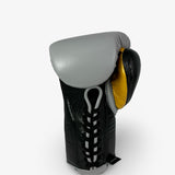 No Boxing No Life Training Gloves - Light Gray/ Caramel Gold/ Black