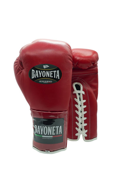 BAYONETA ボクシンググローブ 16oz メキシコ製 Bayoneta MX Horse Hair Fight Gloves - Red/ White Boxing Gloves
