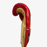 Bayoneta Premium PuLat Horse Hair Gloves - Red/ Metallic Gold