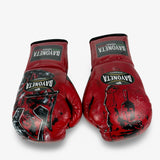 Bayoneta Premium PuLat Horse Hair Gloves - Exclusive Custom "Savage Gladiator” Hand Painted