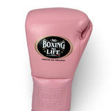 No Boxing No Life Guantes de Entrenamiento - Marrón Metálico/ Blanco/ Dorado Metálico