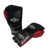 Bayoneta Premium PuLat Horse Hair Gloves - Black/ Metallic Red