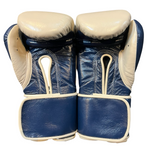 No Boxing No Life Training Gloves - Cream/ Navy Blue