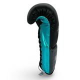 Bayoneta Premium PuLat Horse Hair Gloves - Black/ Metallic Aqua