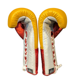 No Boxing No Life Training Gloves - Canelo Edition - Yellow/ Metallic Red/ Pearl