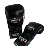 Bayoneta Premium Multilayer Horse Hair Gloves - Black/ Metallic Royal Blue/ Silver