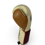 No Boxing No Life Training Gloves - Cream/ Burgundy/ Peanut Brown