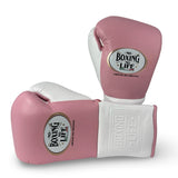 No Boxing No Life Training Gloves - Pink/ White